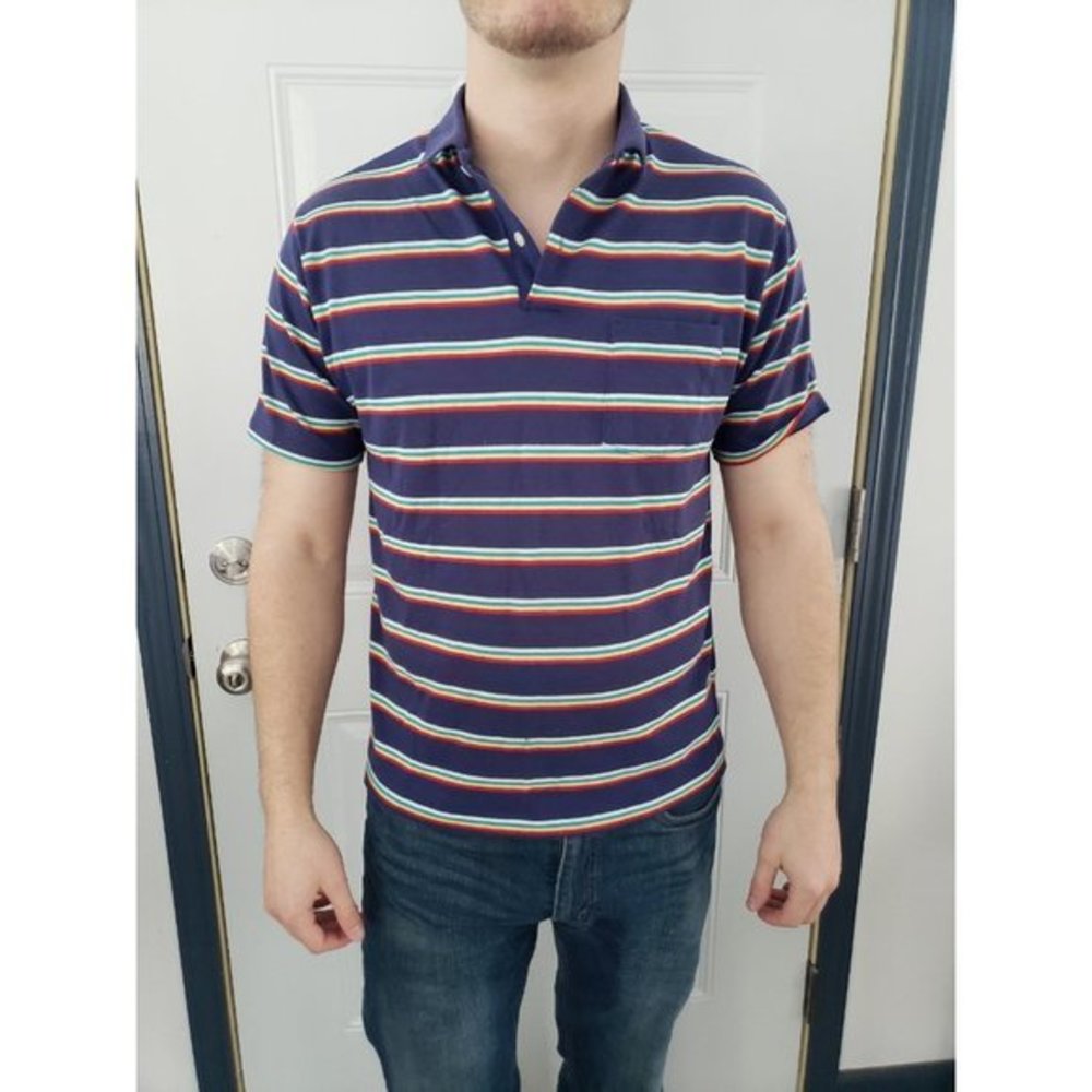 Vintage 80s/90s Van Heusen Striped Polo
